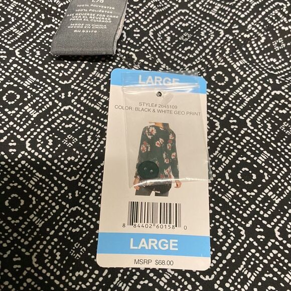 Chelsea & Theodore tunic women’s top size large NWT MSRP $68 (OKPM-11-012) - Picture 2 of 7